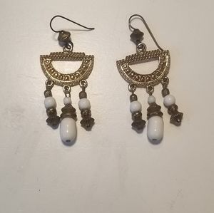 Vintage Beaded Dangle Earrings